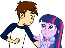 Size: 1024x766 | Tagged: safe, artist:andrestoons, twilight sparkle, oc, oc:andres vargas, equestria girls, andlight, canon x oc, female, male, shipping, simple background, straight, transparent background