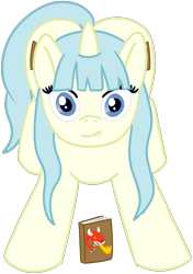 Size: 1420x2020 | Tagged: safe, artist:poniidesu, oc, oc only, pony, unicorn, /mlp/, blue eyes, book, both cutie marks, butt, colored, colt, cute, cutie mark, drawthread, dungeons and dragons, eyelashes, femboy, flat colors, lip bite, looking at you, male, pen and paper rpg, plot, requested art, rpg, simple background, solo, transparent background, trap