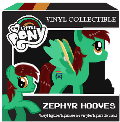 Size: 293x296 | Tagged: safe, artist:mimimari, oc, oc:zephyrhooves, pegasus, pony, artificial wings, augmented, box, male, mechanical wing, solo, stallion, toy, vinyl figure, wings