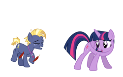 Size: 2232x1400 | Tagged: safe, artist:diana173076, star tracker, twilight sparkle, twilight sparkle (alicorn), alicorn, pony, feather, female, fetish, male, shipping, simple background, straight, tickle fetish, tickling, twitracker, white background