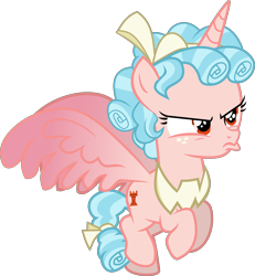 Size: 7000x7588 | Tagged: safe, artist:lincolnbrewsterfan, cozy glow, alicorn, pony, the ending of the end, alicornified, cozy glow is not amused, cozycorn, foal, race swap, simple background, transparent background, vector