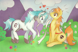 Size: 1800x1200 | Tagged: safe, artist:pony-untastic, pony, bleach, gay, grimmjow jeagerjaquez, ichigo kurosaki, male, ponified, shipping