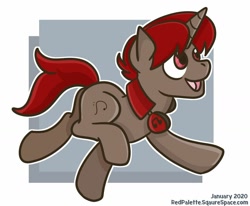 Size: 1280x1053 | Tagged: safe, artist:redpalette, oc, pony, unicorn, cute, flompy, headphones, male, running, stallion