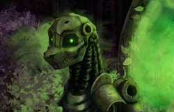 Size: 3055x1981 | Tagged: safe, artist:alcor, pony, necron, painting, ponified, solo, warhammer (game), warhammer 40k