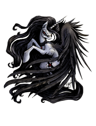 Size: 3177x4187 | Tagged: safe, artist:turonie, oc, oc:vileraven, alicorn, pony, alicorn oc, black sclera, collar, commission, cutie mark, ear piercing, earring, eye scar, female, jewelry, large wings, mare, pentagram, piercing, ribs, scar, simple background, skinny, solo, spectacles, spread wings, transparent background, wings