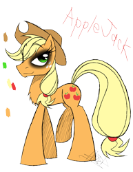 Size: 888x1150 | Tagged: safe, artist:didun850, applejack, earth pony, pony, eyelashes, eyeliner, female, freckles, hat, makeup, mare, reference sheet, signature, simple background, smiling, solo, text, transparent background