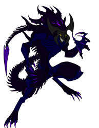 Size: 900x1165 | Tagged: safe, oc, oc only, oc:tiracians, season 9, spoiler:s09, nightmare fuel, original creature, season 9 au, simple background, solo, transparent background, xenomorph based