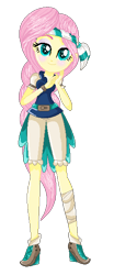 Size: 248x598 | Tagged: safe, artist:frappuccino-unicorn, fluttershy, equestria girls, my little pony: the movie, pirate, simple background, solo, transparent background