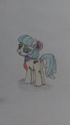 Size: 720x1280 | Tagged: safe, coco pommel, earth pony, photo, solo, traditional art