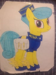 Size: 2448x3264 | Tagged: safe, artist:topsangtheman, derpibooru exclusive, cinnabar, golden hooves, quicksilver, crystal pony, earth pony, pony, drawing, irl, looking at you, photo, solo, traditional art
