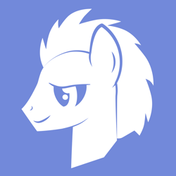 Size: 1000x1000 | Tagged: safe, artist:dellyare, doctor whooves, pony, bust, discord (program), logo, male, solo, stallion