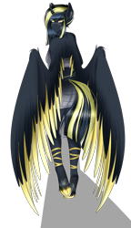 Size: 3294x5700 | Tagged: safe, artist:cannoncar, oc, oc only, oc:astral umbra, alicorn, pony, alicorn oc, colored wings, commission, female, multicolored hair, multicolored wings, solo