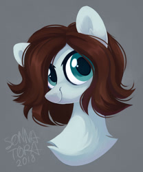 Size: 836x1006 | Tagged: safe, artist:sonnatora, oc, pony, bust, solo