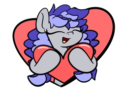 Size: 2560x1920 | Tagged: safe, artist:kimjoman, oc, oc only, oc:cinnabyte, adorkable, cute, dork, eyes closed, heart, holiday, simple background, smiling, solo, transparent background, valentine, valentine's day