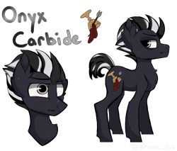 Size: 3085x2630 | Tagged: safe, artist:lux-arume, oc, oc only, oc:onyx carbide, earth pony, pony, blind eye, freckles, male, reference sheet, simple background, solo, stallion, transparent background