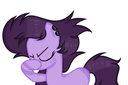 Size: 919x613 | Tagged: safe, artist:yourrdazzle, earth pony, pony, base used, facehoof, female, mare, ponified, simple background, solo, sugilite (steven universe), transparent background