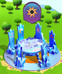 Size: 367x437 | Tagged: safe, pony, eclipse, gameloft, limited-time story, solar eclipse, sun, the anonymous campsite