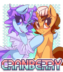 Size: 630x720 | Tagged: safe, artist:stockingshot56, oc, oc only, pony, unicorn, badge, duo, unicorn oc