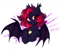 Size: 1630x1342 | Tagged: safe, artist:mirtash, oc, oc only, bat pony, pony, bat pony oc, bust, solo