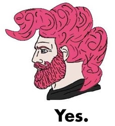 Size: 308x337 | Tagged: safe, bubble berry, pinkie pie, human, beard, facial hair, humanized, nordic gamer, rule 63, solo, yes