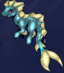 Size: 869x991 | Tagged: safe, oc, oc only, pony, seahorse, artwork, digital, digital art, fanart, medibang paint, solo, underwater, underwater pony