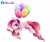 Size: 1816x1540 | Tagged: safe, artist:aleurajan, derpibooru import, pinkie pie, earth pony, pony, :p, balloon, cute, diapinkes, ear fluff, female, floating, mare, one eye closed, simple background, solo, then watch her balloons lift her up to the sky, tongue out, white background, wink