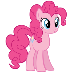 Size: 5000x5000 | Tagged: safe, artist:ikillyou121, derpibooru import, pinkie pie, earth pony, pony, .psd available, absurd resolution, cute, diapinkes, female, mare, simple background, solo, transparent background, vector