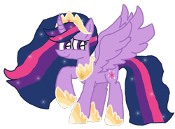 Size: 1456x1080 | Tagged: safe, artist:徐詩珮, princess twilight 2.0, twilight sparkle, twilight sparkle (alicorn), alicorn, pony, the last problem, female, mare, older, older twilight, simple background, transparent background