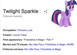 Size: 912x646 | Tagged: safe, twilight sparkle, twilight sparkle (alicorn), alicorn, pony, female, implied princess luna, mare, text, wikipedia, you had one job