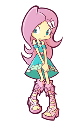 Size: 800x1200 | Tagged: safe, artist:rvceric, fluttershy, equestria girls, female, simple background, solo, white background