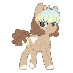 Size: 1000x1000 | Tagged: safe, artist:veincchi, oc, oc:gwen, pegasus, pony, female, filly, mare, solo