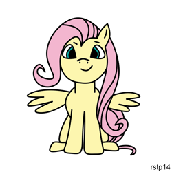 Size: 4267x4267 | Tagged: safe, artist:rstp14, fluttershy, pegasus, pony, female, solo