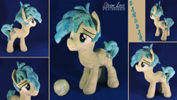 Size: 1920x1080 | Tagged: safe, artist:steam-loco, sandbar, earth pony, pony, male, photo, plushie, teenager