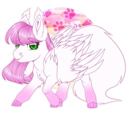 Size: 900x828 | Tagged: safe, artist:sadelinav, oc, oc only, pegasus, pony, chibi, female, mare, simple background, solo, tongue out, transparent background