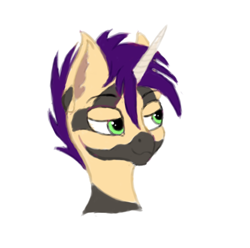 Size: 441x438 | Tagged: safe, artist:mitya1260, oc, pony, unicorn, bust, male, portrait