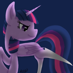 Size: 1000x1000 | Tagged: safe, artist:rainbow dash is best pony, twilight sparkle, twilight sparkle (alicorn), alicorn, pony, scissor twilight, solo