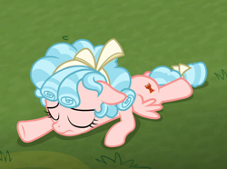 Size: 1198x891 | Tagged: safe, screencap, cozy glow, pegasus, pony, the ending of the end, cozybuse, cropped, eyes closed, female, filly, foal, lying down, solo