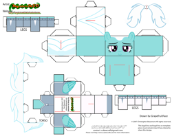 Size: 2979x2354 | Tagged: safe, artist:grapefruitface1, derpibooru exclusive, fleetfoot, pony, arts and crafts, clothes, craft, cubeecraft, jumpsuit, papercraft, template