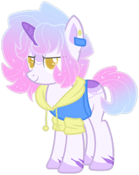 Size: 1280x1613 | Tagged: safe, artist:azrealrou, oc, oc only, oc:trending style, unicorn, simple background, solo, transparent background