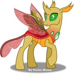 Size: 2451x2447 | Tagged: safe, artist:vector-brony, oc, oc only, oc:vector, changedling, changeling, changedlingified, male, simple background, solo, species swap, transparent background, vector