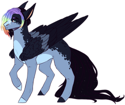 Size: 1920x1614 | Tagged: safe, artist:sleepy-nova, oc, pegasus, pony, magical lesbian spawn, male, offspring, parent:princess luna, parent:rainbow dash, parents:lunadash, simple background, solo, stallion, transparent background