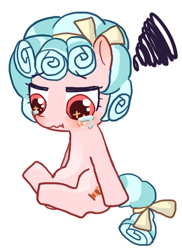 Size: 340x466 | Tagged: safe, artist:cpid, cozy glow, pegasus, pony, cozybetes, cropped, crying, cute, sad, sadorable, solo