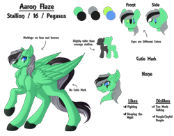 Size: 6400x5000 | Tagged: safe, artist:amazing-artsong, oc, oc:aaron flaze, pegasus, pony, absurd resolution, male, reference sheet, simple background, solo, stallion, transparent background