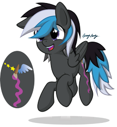 Size: 1841x1984 | Tagged: safe, artist:le-23, oc, oc:secret moon, pegasus, pony, female, mare, simple background, solo, transparent background