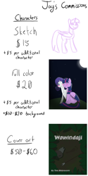 Size: 3000x6000 | Tagged: safe, artist:jay-551, derpibooru import, rarity, twilight sparkle, twilight sparkle (alicorn), alicorn, pony, unicorn, advertisement, commission info, fanfic, fanfic art, fanfic cover, female, lesbian, rarilight, shipping