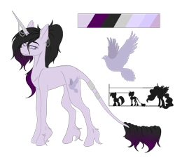 Size: 1000x899 | Tagged: safe, artist:clarissa0210, oc, oc:lavender sky, pony, unicorn, female, mare, reference sheet, simple background, solo, transparent background