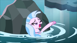 Size: 1280x720 | Tagged: safe, screencap, silverstream, seapony (g4), what lies beneath, faic, great moments in animation