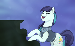 Size: 1292x796 | Tagged: safe, artist:unicorngutz, coloratura, pony, the mane attraction, clothes, februpony, hooves, i am just a pony, musical instrument, piano, rara, scene interpretation, song