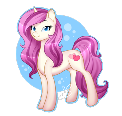 Size: 1500x1423 | Tagged: safe, artist:heartscharm, oc, oc only, oc:hearts charm, pony, unicorn, blue outline, female, looking at you, mare, simple background, smiling, smiling at you, solo, transparent background