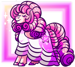 Size: 1260x1131 | Tagged: safe, artist:spudsmcfrenzy, pony, clothes, dress, ponified, rose quartz (steven universe), simple background, solo, steven universe, transparent background